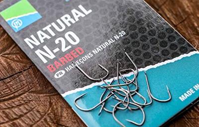 Preston Natural N-20 haken Size 10