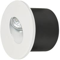 LED Trapspot - Inbouw Rond 3W - Natuurlijk Wit 4000K - Mat Wit Aluminium - Ø78mm - thumbnail