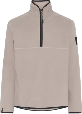 Didriksons Hannes Half-Zip Sweater Heren Ash Brown M