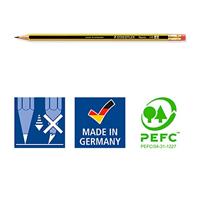 Staedtler Noris HB 122-2 BK10 Potloodset Hardheid: HB 10 stuk(s) - thumbnail
