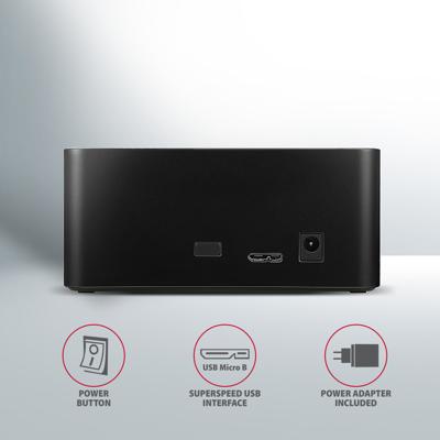 AXAGON ADSA-SN Micro-USB 3.2 Gen 1 (USB 3.0) SATA III Harde schijf-dockingstation 2.5 inch