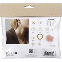 Creativ Company Mini hobbyset sieraden, halskettingen en oorbellen, glans, 1 doos - thumbnail