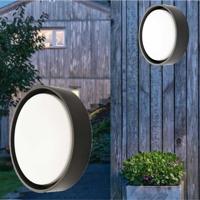 LED buitenlamp zwart SG Frame Round Maxi 1960 lumen 3000K + HF SENSOR wand of plafond vandaalbestendig IK10 - thumbnail