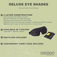 Cocoon Eyeshades, Black Oogmasker Black / Grey - thumbnail