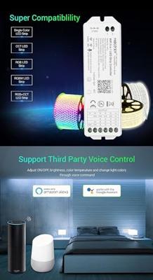 MiBoxer RGB-CCT Wifi Controller voor LED Strips 2.4G - LED0208 MiBoxer RGB-CCT Wifi Controller voor LED Strips 2.4G - LED0208