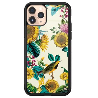 iPhone 11 Pro glazen hardcase - Sunflowers