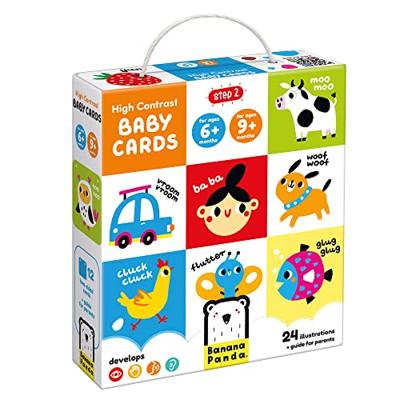 Banana Panda - hoog contrast babykaarten 6m+ / 9m+ - 24st. Banana Panda - hoog contrast babykaarten 6m+ / 9m+ - 24st.