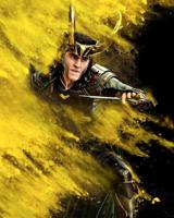 Komar Into Wonderland Fotobehang Marvel Loki Yellow Dust - IADX4-100 - thumbnail