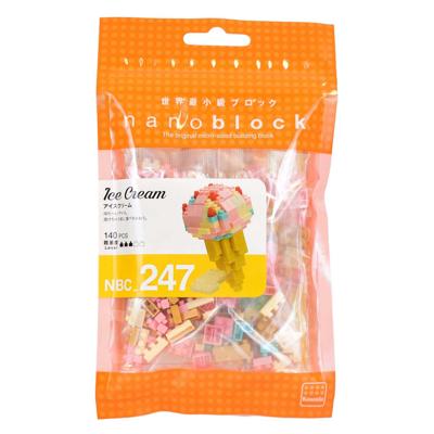 Nano Block Bouwset Icecream - 140st. Nano Block Bouwset Icecream - 140st.