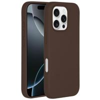 Accezz Liquid Silicone Backcover met MagSafe iPhone 16 Pro Max Telefoonhoesje Bruin - thumbnail