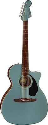 Fender Newporter Player Tidepool WN Black Pickguard elektrisch-akoestische westerngitaar - thumbnail