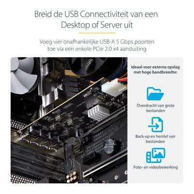 PCI-kaart Startech P5Q4A-USB-CARD