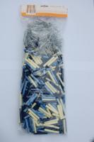 400 stuks hulzen en haken uitbreidingsset 416/417 crème / donkerblauw / blauwvlam - thumbnail