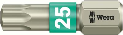 Wera 3867/1 TS TORX® Bits, RVS, TX 40 x 25 mm - 1 stuk(s) - 05071038001 Wera 3867/1 TS TORX® Bits, RVS, TX 40 x 25 mm - 1 stuk(s) - 05071038001
