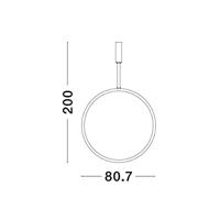 Lyora Ronde hanglampChange Ø 80,7cm goud - 9070170 - thumbnail