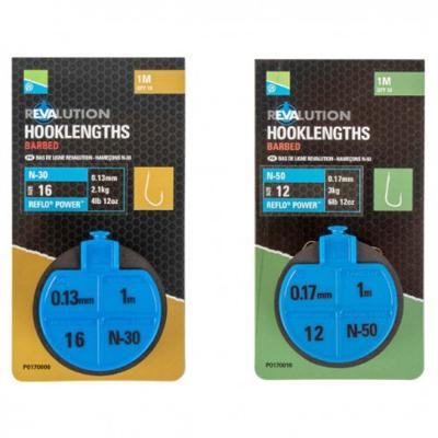 Preston Revaluation Hooklengths N50 Size 12 0,17 mm