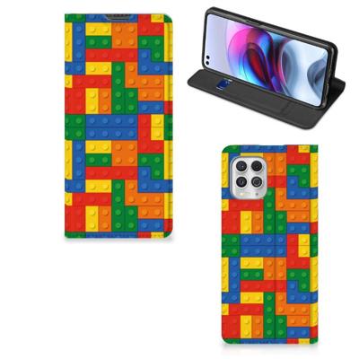 Motorola Moto G100 | Hoesje met Magneet | Blokken