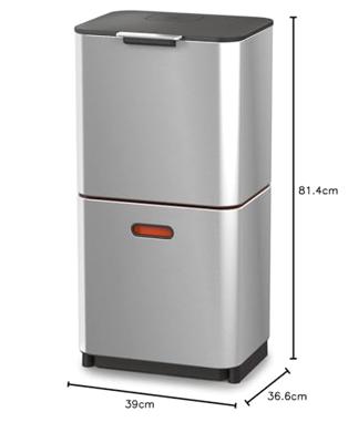 Joseph Joseph Intelligent Waste Afvalemmer Totem Max 60 Liter (30+30 Liter)