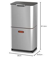 Joseph Joseph Intelligent Waste Afvalemmer Totem Max 60 Liter (30+30 Liter) - thumbnail