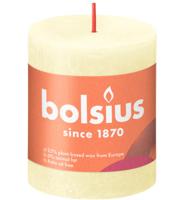 Bolsius stompkaars rustiek butter yellow 8 cm 7 cm - thumbnail