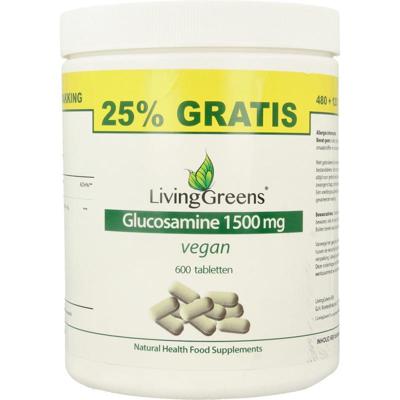 Livinggreens Glucosamine vegan voordeelverpakking 600 Tabletten