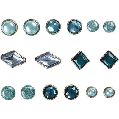 Vivi Gade Deco brads, afm 8-18 mm, blauw, 16 stuk/ 1 doos