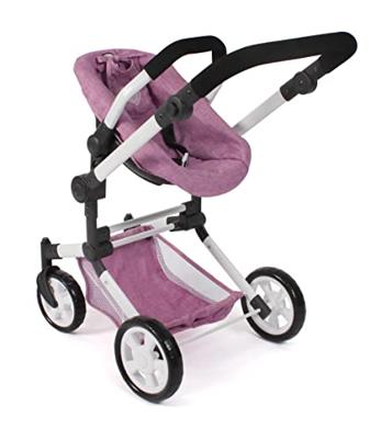 Combi-poppenwagen Linus Plus - Pink Jeans
