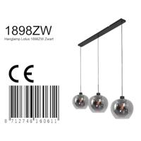 Steinhauer Eetkamer hanglampLotus Ø 25cm - Rookglas - 1898ZW - thumbnail