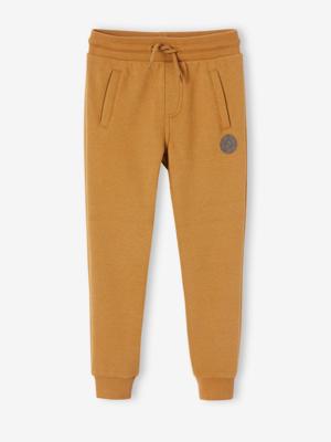 Joggingbroek van molton jongens oker