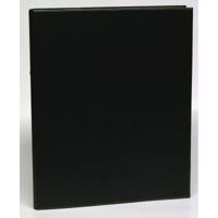 Ringmap voor ft A4, 2 ringen van 25 mm, uit PVC, zwart - thumbnail