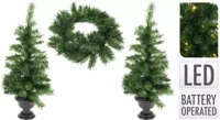 KERSTBOOM MET LED SET VAN 3STS - thumbnail