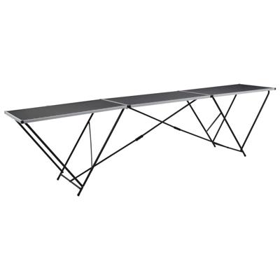 Behangtafel inklapbaar 300x60x78 cm MDF en aluminium