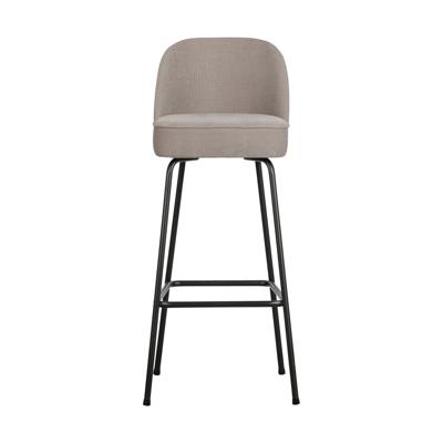 WOOOD Barkruk 'Vogue' Woven, kleur Zand (zithoogte 80cm)