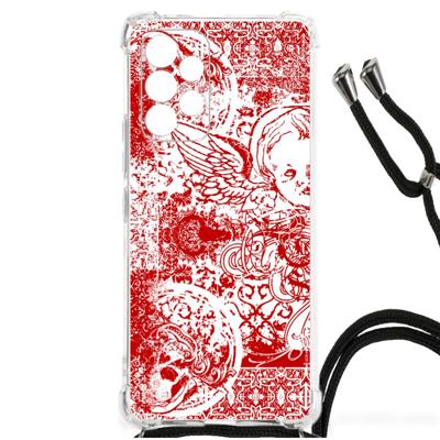 Extreme Case Samsung Galaxy A53 Angel Skull Rood Extreme Case Samsung Galaxy A53 Angel Skull Rood