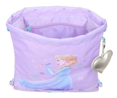 Rugtas met Koordjes Frozen Spirit Lila 26 x 34 x 1 cm