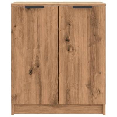 Schoenenkast 59x35x70 cm bewerkt hout artisanaal eikenkleurig