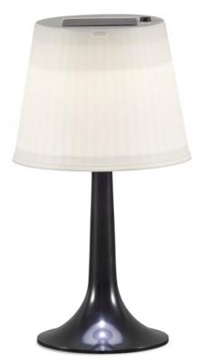 Solar tafellamp met LED verlichting - Zwart