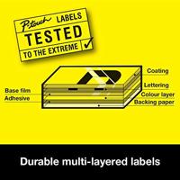 Brother Strong Adhesive Gloss Laminated Tape - 9mm, Black/Yellow - thumbnail