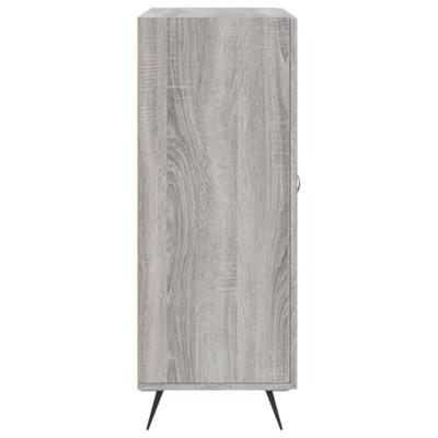 Dressoir 69,5x34x90 cm bewerkt hout grijs sonoma eikenkleurig