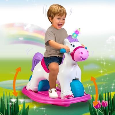 2-in-1 Eenhoorn Loopstoel - FEBRUARI - Baby Eenhoorn - Met geluiden en lichtjes - Vanaf 12 maanden