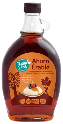 TerraSana Ahornsiroop graad C (glas) bio 500 Milliliter