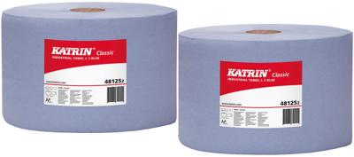 KATRIN poetspapier "classic l3" cleaning roll blue 3-ply 500 sheet ve 2rl