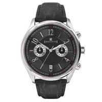 Executive Button Down Dual Time Staal 42mm | EX-1006-04 - thumbnail
