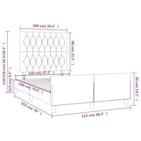 Bedframe zonder matras 120x190 cm fluweel roze - thumbnail