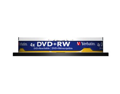 DVD-RW Verbatim 10 Stuks Zwart 4,7 GB 4x (10 Stuks) DVD-RW Verbatim 10 Stuks Zwart 4,7 GB 4x (10 Stuks)