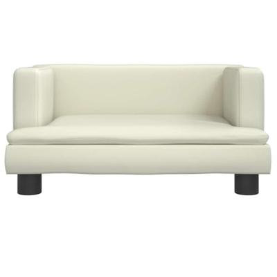 Hondenmand 60x40x30 cm kunstleer crmekleurig