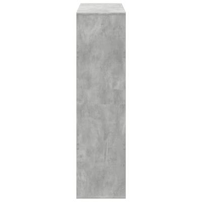 kamerscherm 100x33x125,5 cm bewerkt hout betongrijs
