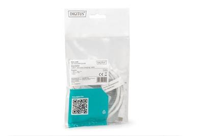 Digitus AK-300340-005-W USB-kabel USB 2.0 USB-A stekker, USB-C stekker 0.50 m Wit Flexibel, Zeer flexibel, Met USB, Silicone, Uitstekende Digitus AK-300340-005-W USB-kabel USB 2.0 USB-A stekker, USB-C stekker 0.50 m Wit Flexibel, Zeer flexibel, Met USB, Silicone, Uitstekende