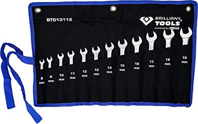 Brilliant Tools BT013112 BT013112 Ringsleutel met ratelset Sleutelbreedte (metrisch) 8 - 53 mm