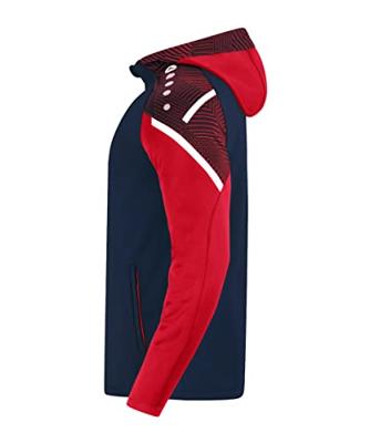 JAKO 6822 Jas Met Kap Performance - Marine/Rood - XXL
